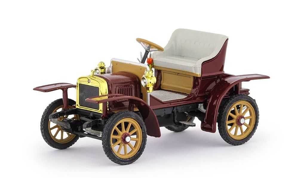 Abrex model Laurin & Klement Voiturette (1905) Červená tmavá (1:43)