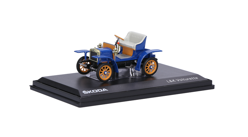 Abrex model Laurin & Klement Voiturette (1905) Modrá Gentian