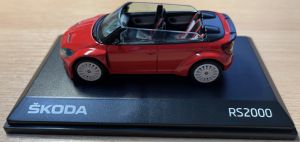 Abrex model Škoda Fabia RS2000 (2000) - Concept car - červená