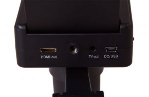 Levenhuk DTX: otvory pro konektory TV, USB, HDMI