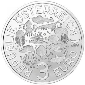(2023) Rakousko 3 Euro - Antarktický krill