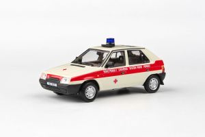 Abrex (1988) model Škoda Favorit 136L - OÚNZ Praha 1, červený kříž