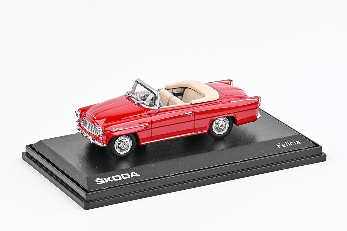 Abrex model Škoda Felicia Roadster (1963) - Červená Tmavá