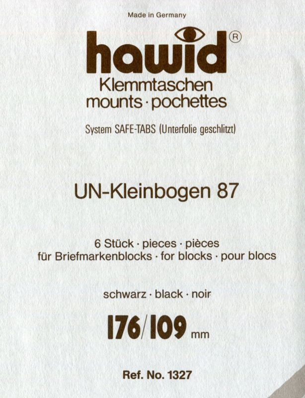 Hawid blok 176 x 109 mm (s) - černá - balení 6 ks (No. 1327)