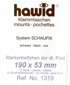 Hawidky - černé 190 x 53 mm