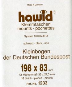 Hawid blok 198 x 83 mm (s) - černá - balení 10 ks (No. 1233)