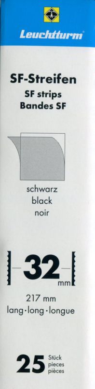 Hawidky, pásky 217 x 32 mm, 25 ks - černé