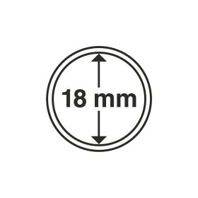 GRIPS 18 mm - kulaté kapsle na mince 10 ks