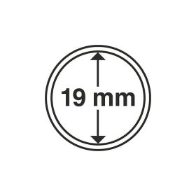 GRIPS 19 mm - kulaté kapsle na mince 10 ks