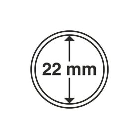 GRIPS 22 mm - kulaté kapsle na mince 10 ks