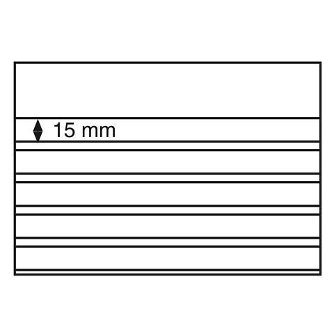 Volná karta - 210x148 mm, 5 řádků PVC s přebalem - 50 ks v balení
