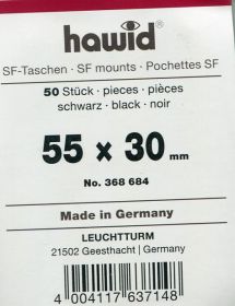 HAWID přířezy 55x30 mm, černé, bal. 50 ks