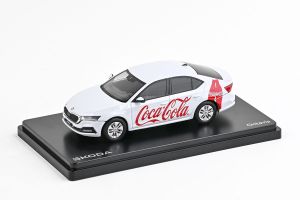 Abrex model Škoda Octavia IV (2020) Coca-Cola bílá CZ