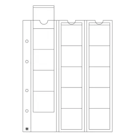 OPTIMA 42 mincovní listy na 15 ks mincí do Ø 42 mm (bal. 5 ks)
