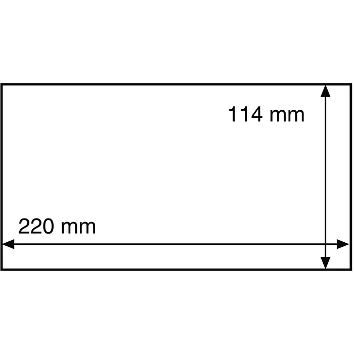 HP40 - folie na prodloužené pohlednice, bankovky 220x114 mm (bal. 50 ks)