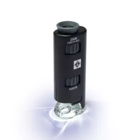 Kapesní mikroskop se zoomem 60×–100× a LED osvětlením Leuchtturm Zoom mikroskop s LED diodou 60-100x