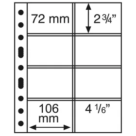GRANDE listy 4CT - průhledné (bal. 5 ks)