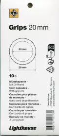 GRIPS 20 mm - kulaté kapsle na mince 10 ks