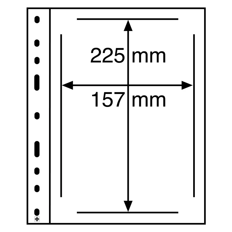 Leuchtturm OPTIMA listy ETB - průhledné (bal. 10 ks)