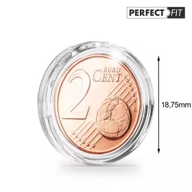 ULTRA Perfect Fit - 2 euro cent - kulaté kapsle na mince (bal. 10 ks) ULTRA Perfect Fit - 2 euro cent - kulaté bublinky (bal. 10 ks)