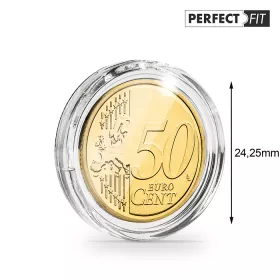 ULTRA Perfect Fit - 50 euro cent - kulaté kapsle na mince (bal. 10 ks) ULTRA Perfect Fit - 50 euro cent - kulaté kapsle (bal. 10 ks)